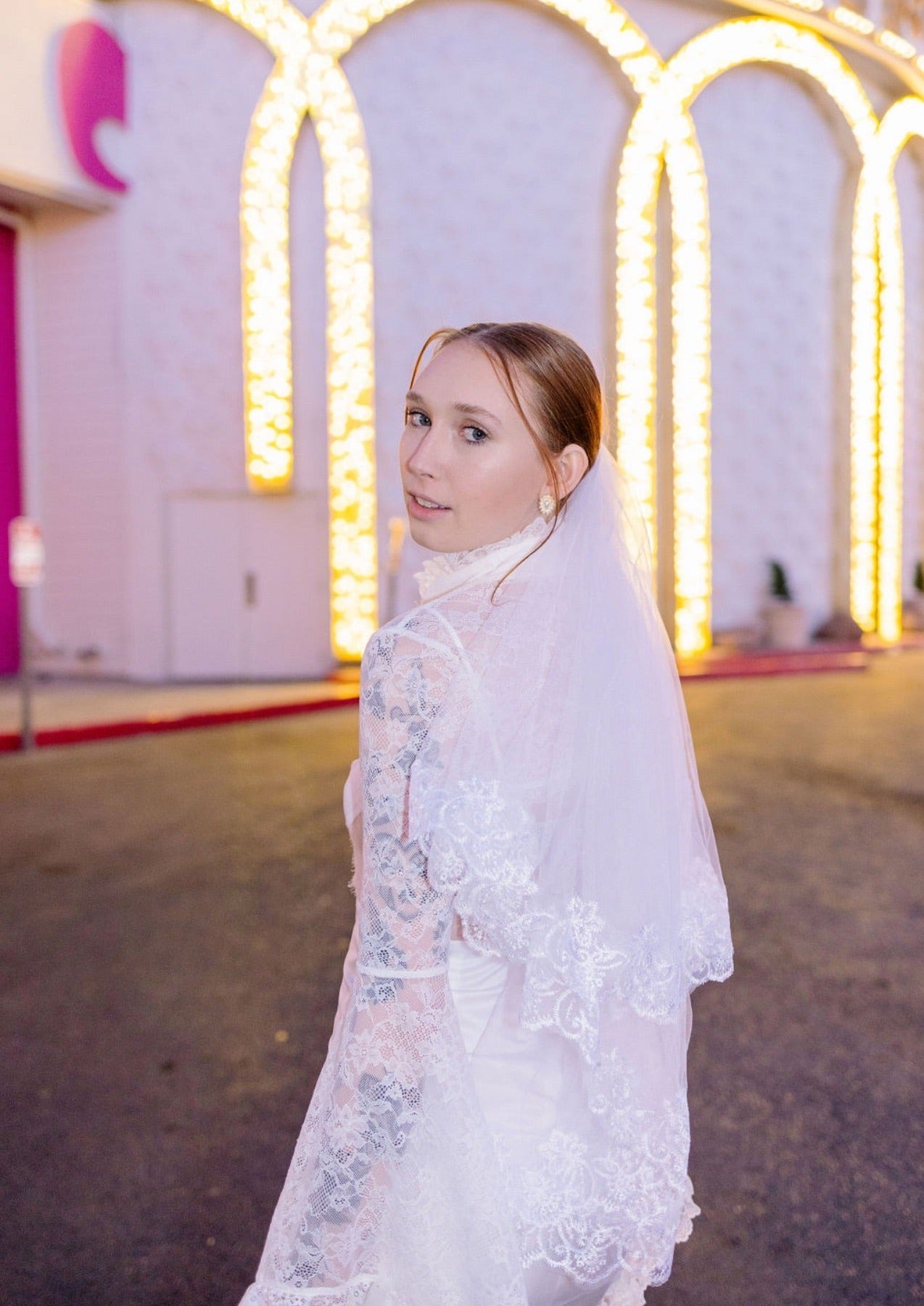 Lace Blusher Veil